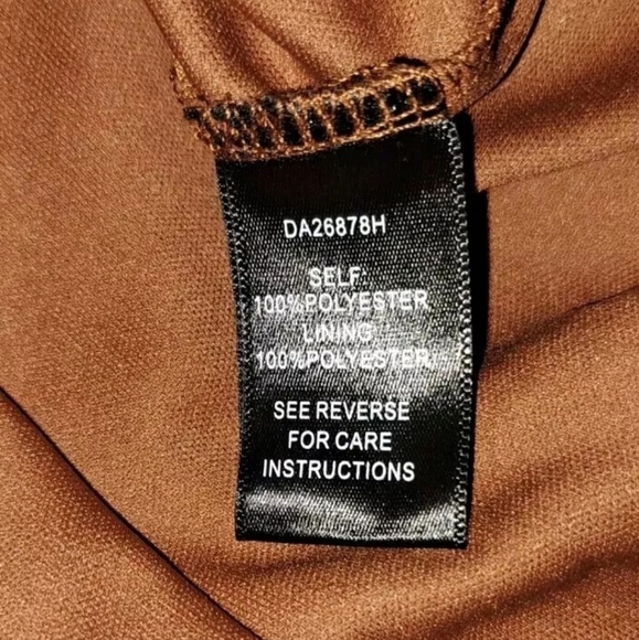 Aakaa Mini Orange Brown Pink Floral Print Dress Women's Small Lined NWT B20#9 - Picture 6 of 11